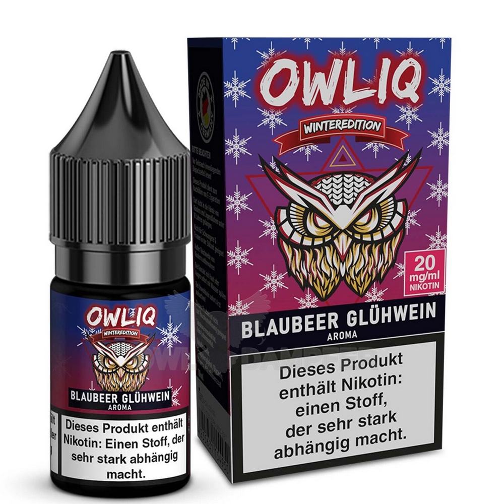 Owliq - Blaubeer Glühwein 10ml 20mg/ml Nikotinsalz