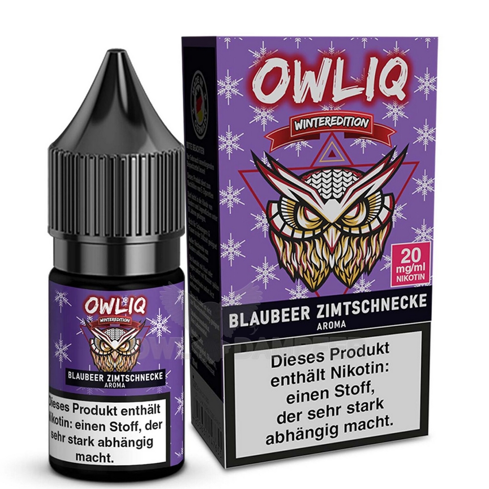 Owliq - Blaubeer Zimtschnecke 10ml 20mg/ml Nikotinsalz