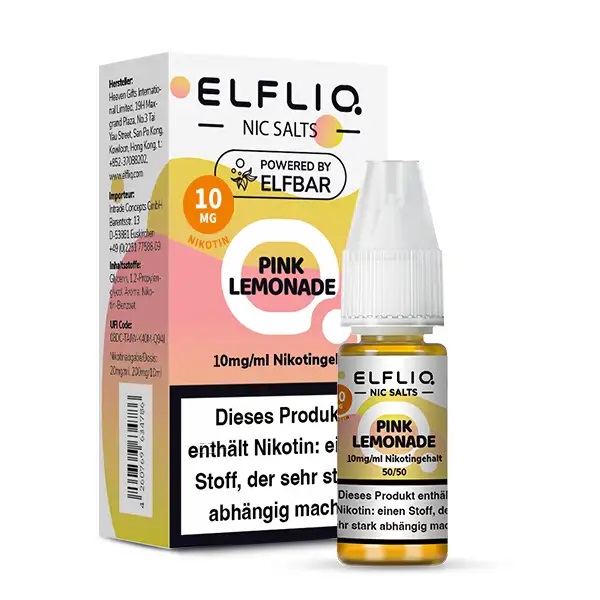 ELFLIQ - Pink Lemonade - 10ml 10mg/ml Nikotinsalz Liquid