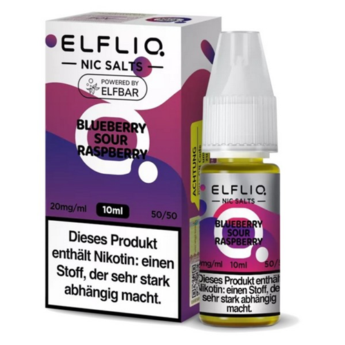 ELFLIQ - Blueberry Sour Raspberry - 10ml 20mg/ml Nikotinsalz Liquid