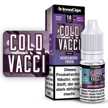 Innocigs - Cold Vacci Liquid Heidelbeer Fresh 10ml 18mg/ml Nikotin