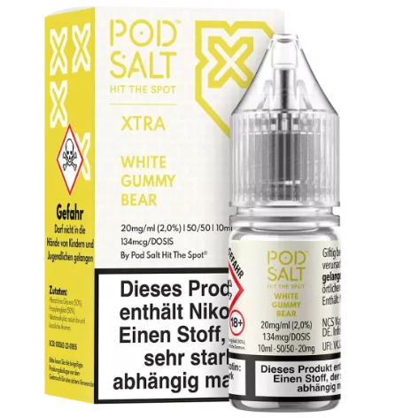 Pod Salt X - White Gummy Bear 10ml 20mg/ml Nikotinsalz