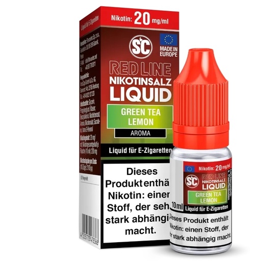 [SCRLNSGR20] SC - Red Line - Green Tea Lemon 20mg/ml Nikotinsalz