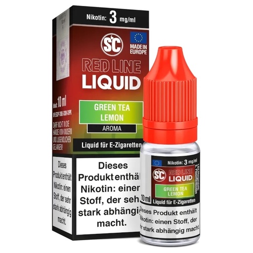 [SCRLLIGRT003] SC - Red Line - Green Tea Lemon 3mg/ml Nikotin