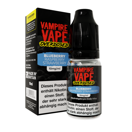 [VVNSBL20] Vampire Vape - 10ml Nic Salts - Blueberry Raspberry Strawberry 20mg/ml Nikotinsalz
