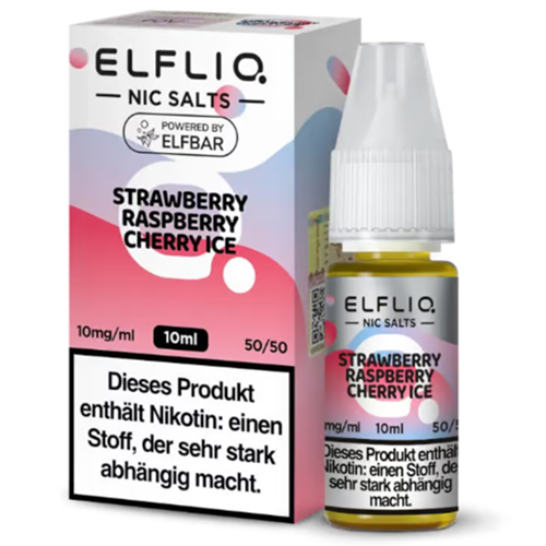 [ELFSW010] ELFLIQ - Strawberry Raspberry Cherry ICE - 10ml 10mg/ml Nikotinsalz