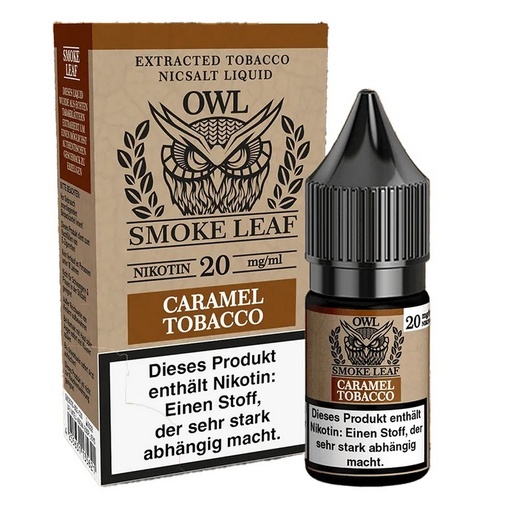 [OWLNSCAT020] OWL Smoke Leaf - Caramel Tobacco 10ml 20mg/ml Nikotinsalz