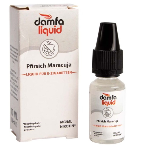 [DLPF012] DAMFA Pfirsich Maracuja 10ml 12mg/ml Nikotin