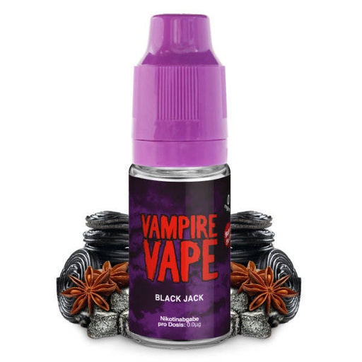 [VVNIBLJ012] Vampire Vape - Black Jack 10ml  12mg/ml Nikotin