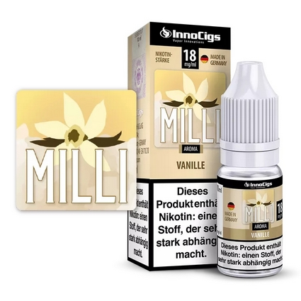 [INNMI018] Innocigs - Milli Vanille Liquid 10ml 18mg/ml Nikotin