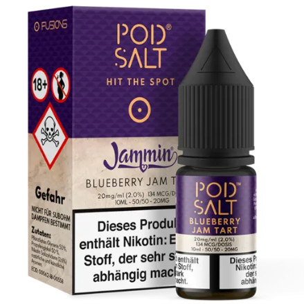 [PSFBL11] Pod Salt Fusion - Blueberry Jam Tart 10ml 11mg/ml Nikotinsalz ++