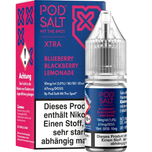 [PSXBL010] Pod Salt X - Blueberry Blackberry Lemonade 10mg/ml Nikotinsalz ++**