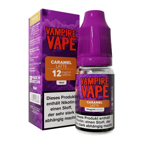 [VVNIDC012] Vampire Vape - Caramel Latte 10ml 12mg/ml Nikotin
