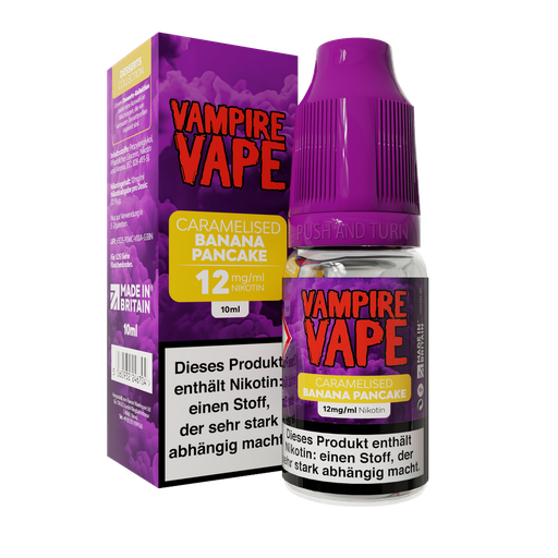 [VVNIDB012] Vampire Vape - Caramelised Banana Pancake 10ml 12mg/ml Nikotin