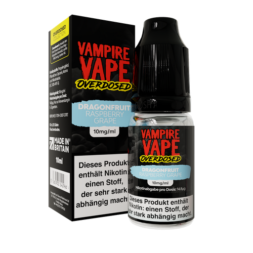 [VVNSRG20] Vampire Vape - 10ml Nic Salts - Dragonfruit Raspberry Grape 20mg/ml Nikotinsalz